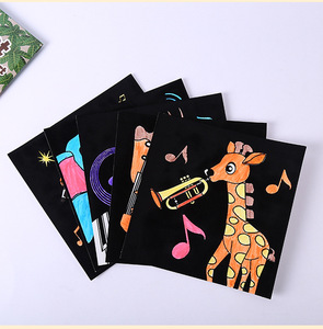 Set de Pintura de Terciopelo Premium para Colorear Pósters, Arte DIY para Aliviar el Estrés en Adultos, Póster de Arte Flocado, Logotipo Personalizado OEM ODM - Product Image 3