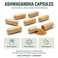 Greenpie OEM Private Label Bulk Supply Ksm 66 Ashwagandha Root Extract Capsules Stress Support Herbal Supplement