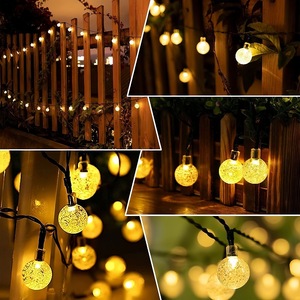 Navidad estrella copo de nieve luces de hadas 10m blanco cálido IP65 impermeable para exteriores para árbol de Navidad decoraciones de jardín fiestas - Product Image 6