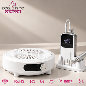 Machine à manucure électrique série All White <span class=keywords><strong>65W</strong></span> rechargeable 35000RPM sans balais, <span class=keywords><strong>ponceuse</strong></span> à ongles, lime électrique, kit de perceuse à ongles - Product Image 1