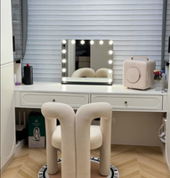 Miroir de maquillage LED de table personnalisé en gros, miroir de maquillage style Hollywood à commande tactile pour la maison et le salon