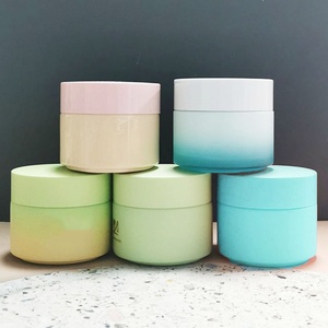 Emballage en verre céramique personnalisé de luxe, pot en verre violet mat de 50 ml, cosmétique 50 g avec bouchon en plastique et tube en papier - Product Image 5