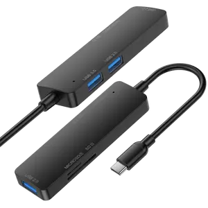 Hub TYPE-C de type C à 5 ports, mini répartiteur USB, extension multiport pour ordinateur portable, accessoires de bureau