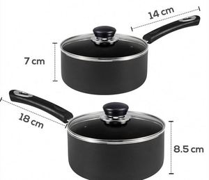 Nonstick Saucepan Sauce <b>Pan</b> Set with Lid - Multipurpose <b>Pots</b> Set Use for Home Kitchen or Restaurant - Product Image 2