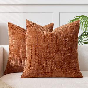Nueva llegada Cozy Accent Solid Cozy Slub Chenille Bamboo Texture Boho Fundas De Almohada decorativas para sofá cama - Product Image 5