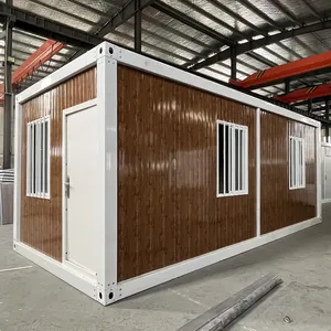 Niedriger Preis Leicht stahl Fertighaus Container Büro Modulares Container haus Lagerung Abnehmbares Container haus 20ft 40ft