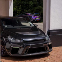 Kit Carrosserie Large pour Volkswagen Scirocco, Amélioration Style ASP, Pare-chocs Avant, Pare-chocs Arrière, Jupes Latérales, Aileron Arrière et Capot