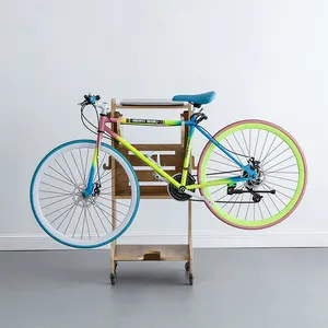 Crochet mural en bois pour vélo, 4 pièces, à monter soi-même, présentoir de bicyclette, support de rangement, accessoires de cyclisme