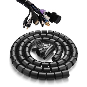 Zip Clip Cáp dây kéo dây bọc dây tổ chức cáp ống hider linh hoạt & mở rộng nhà & văn phòng dây che khuyết điểm 22mm/10 mét - Product Image 1