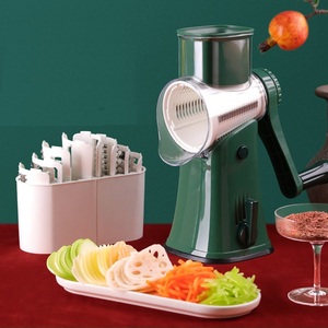 Hot Sale <b>Multifunctional</b> Rotary CheeseGrater <b>Vegetable</b> Slicer Stainless Steel Blades Manual Kitchen Accessories <b>Vegetable</b> Slicer - Product Image 1