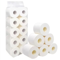 Rouleaux de papier toilette multi-couches en pâte de bois vierge, doux et respectueux de la peau, vente en gros pour hôtels, maisons et restaurants