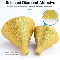 Forets de centrage en acier diamanté M14 de 38 mm pour le perçage du marbre et de la maçonnerie, haute résistance à l'usure, pour l'élargissement des trous