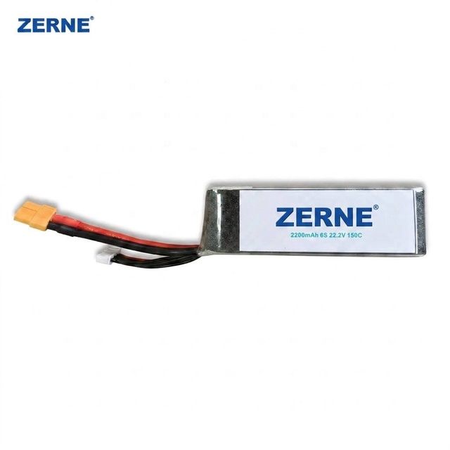 Factory Direct 22.2V 6S 2200mAh 150C  Li-polymer Battery Pack for Professional Racing Quadcopter High Voltage UAV Power