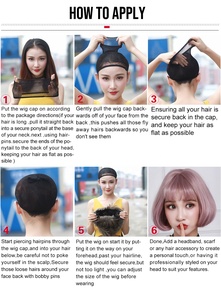 Sarla เส้นใยสังเคราะห์เกรดพรีเมี่ยมสำหรับผู้หญิงเอเชียหัวเล็ก Uzbekistan updo ขาสั้นสีน้ำตาลอ่อน - Product Image 6