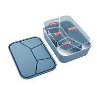 Contenants alimentaires et de stockage en silicone pour fours à micro-ondes et fours, utilisation sûre