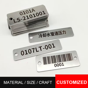 علامة مخصصة علامة محفورة بالليزر علامات التسمية الفولاذ المقاوم للصدأ لوحات الأسماء للمعدات - Product Image 3