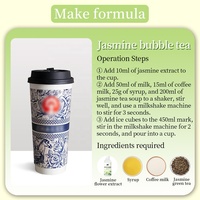 Jus concentré en vrac HENGZHI, extrait de jasmin liquide pour les ingrédients de thé au lait frais, thé à bulles Boba, vente en gros, personnalisable