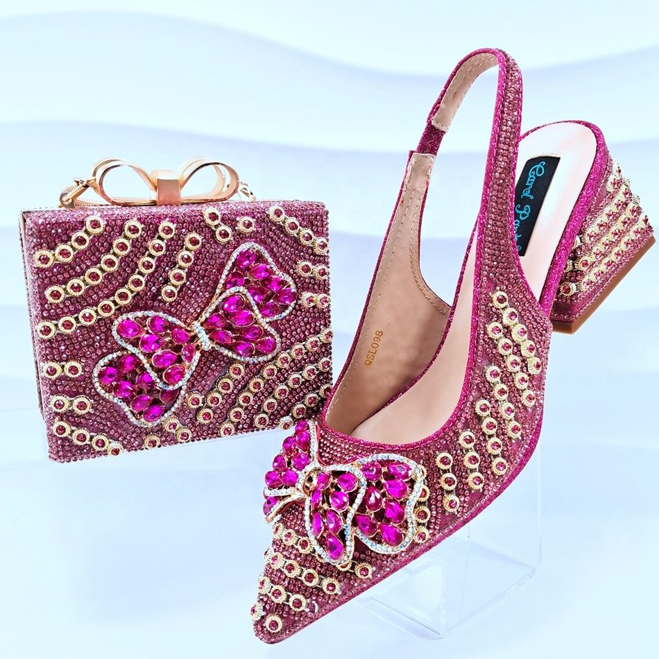 High Heels Matching Sandals And Purse Set Wholesale Luxury