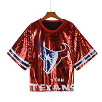 Jersey payet permainan sepak bola hari untuk Texan