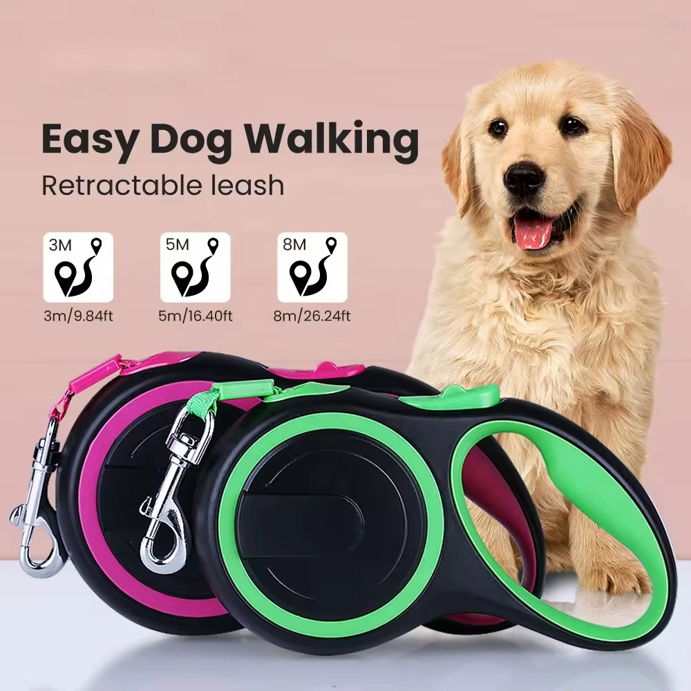 Retractable Dog Leash 3M 5M 8M – Durable Automatic Extending Lead for Large Dogs & Outdoor Walking - View 2