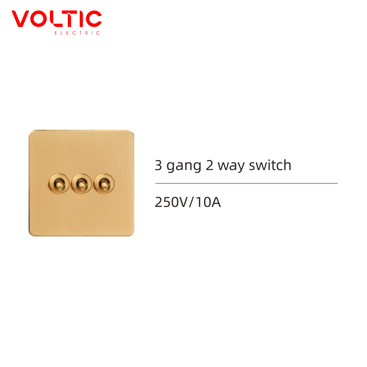 3 gang 2 way switch