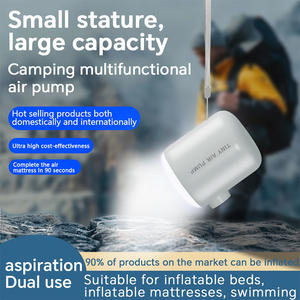 मिनी यूएसबी इलेक्ट्रिक एयर पंप कैंपिंग रिचार्जेबल एयर पंप बैटरी के साथ - Product Image 4