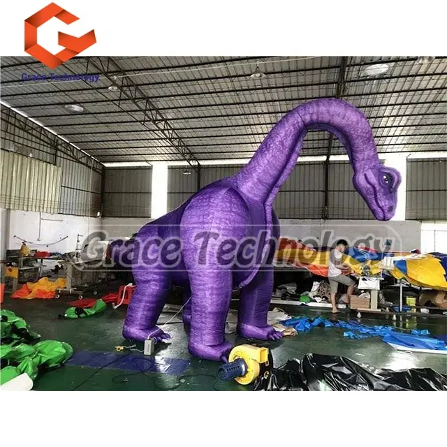 Modelo inflável de dinossauros de tamanho grande, animal inflável dos desenhos animados do dinossauro da propaganda para mostrar