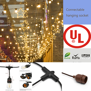 SL-A-010 e26 e27 tomadas e alças de pendurar, lâmpadas s14, lâmpadas led, corda dos eua - Product Image 5