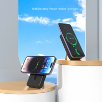 Mini Power Bank sans fil 4-en-1 10000 mAh avec chargeur rapide, chargeur portable pour tous les petits appareils