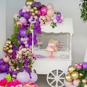 Bruiloft snoep dessert mini-eten suikerspin draagbare display tafelblad Coco mobiele kar voor bruiloften - Product Image 2