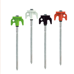 Yachuangxin <b>Tent</b> Peg 10.6inch Stainless Steel Threaded J-Nail for Outdoor Camping All Seasons Use - Product Image 1