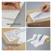 Etiquetas Térmicas Directas Personalizadas Zebra de 102 mm x 152 mm, Rollo de Papel Adhesivo para Impresora de Códigos de Barras, Etiquetas de Envío para Embalaje