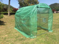 Serre tunnel moderne durable 2,5x2x2m pour culture hydroponique à domicile, jardin et extérieur, avec structure en métal galvanisé, écologique