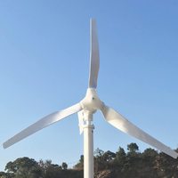 Kit complet d'éolienne 2000W, roue éolienne à aimant permanent 24V/48V, générateur éolien haute efficacité