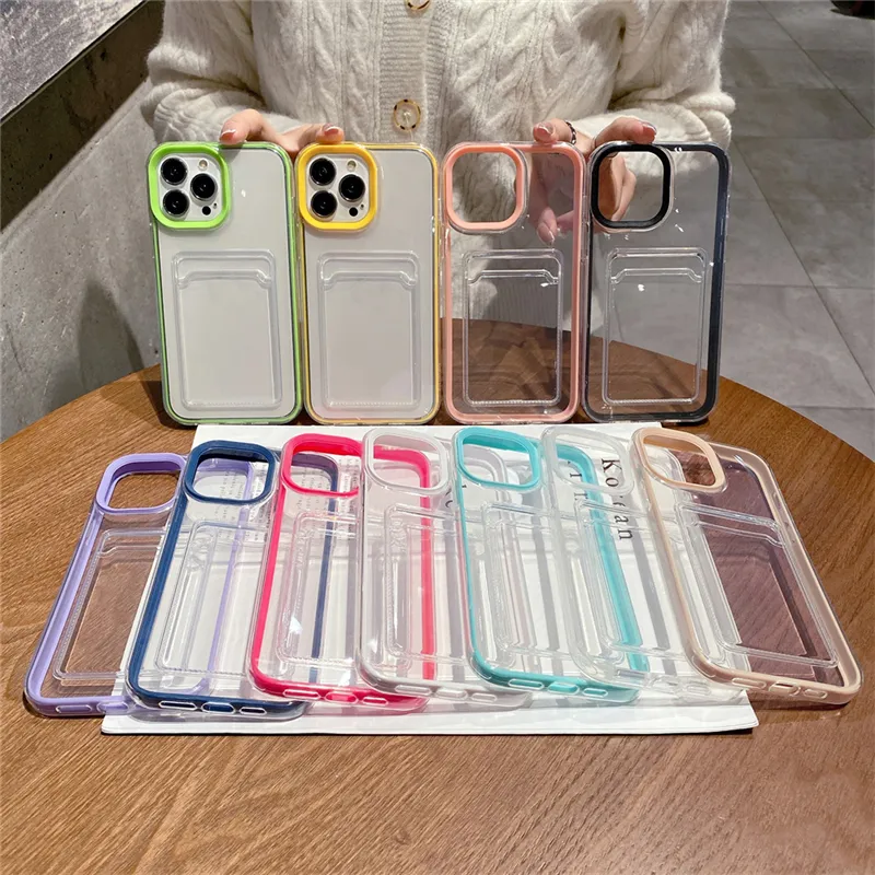 shockproof protective phone bumper case for iphone xs max 12 13 mini for apple iphone 14 case with wallet clear