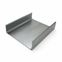 Radiator Aluminium Ekstrusi Langsung dari Pabrik, Dimensi Kustom, Berwarna, Pendingin Peralatan Elektronik, Casing Aluminium