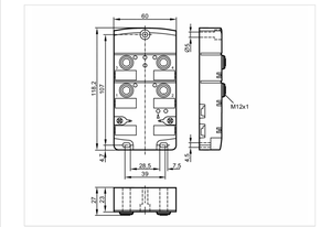 โมดูลอินเทอร์เฟซ I/O แบบกะทัดรัดพร้อมการติดตั้งแบบยึดแน่น AC2417 4DO T M12 - Product Image 4