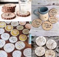 Tranches de bois naturel inachevé avec écorce, cercles en bois pour artisanat, décoration rustique de mariage, noël, bricolage, 10/20 pièces