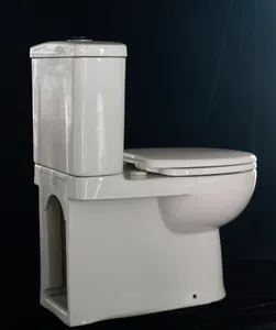 Inodoro de dos piezas de cerámica moderno ahorrador de agua equipo de baño de venta directa de fábrica