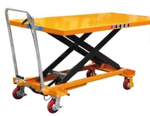Dubbele Oliepomp <span class=keywords><strong>4</strong></span> Wielen Manuele <span class=keywords><strong>Platform</strong></span> Auto <span class=keywords><strong>Lift</strong></span> Tafels Hydraulische Schaar <span class=keywords><strong>Lift</strong></span> Tafel - Product Image 2