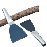 Spatule à plâtre en acier au manganèse de 2 à 6 pouces, tube épaissi, poignée en fer, lame en acier bleu, pour cloisons sèches