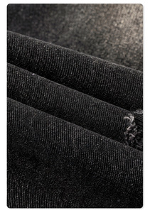 Pantalon en <span class=keywords><strong>jean</strong></span> déchiré et délavé pour jeunes garçons KY Cool, style boyfriend, avec rayures blanches sur le devant, pour hommes - Product Image 3