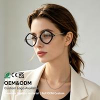 Monture de lunettes carrée à monture complète en acétate avec logo personnalisé, branches métalliques, légère, unisexe, pour adultes, pour verres optiques sur ordonnance, direct usine