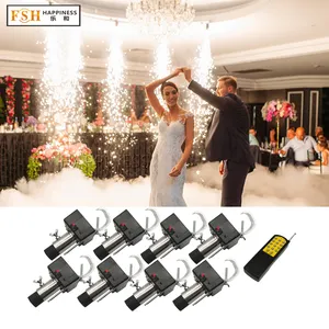 HAPPINESS 3M 30S Mini Cold Spark Machine, New Cold Pyros Firework Machine, Remote Fireworks Wedding Stage Fountain