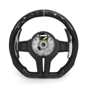 <span class=keywords><strong>Volant</strong></span> LED en cuir demi-perforé pour la série <span class=keywords><strong>1</strong></span> F10/F30/F32/F36/F80/M4/F82/X5/E70/E71 <span class=keywords><strong>M</strong></span> Sport Carbon Trim Paddle - Product Image 2