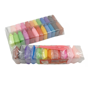 Siêu nhẹ 12/24/36 màu sắc không khí khô đất sét đặt unisex thân thiện với trẻ em playdough Slime làm bằng vật liệu cao su xốp với các công cụ - Product Image 1
