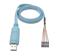 Kabel Serial USB 2.0 ke TTL/UART dengan Chip CP2102N 1.2M Pelindung Foil PVC untuk Sistem Tertanam Komputer
