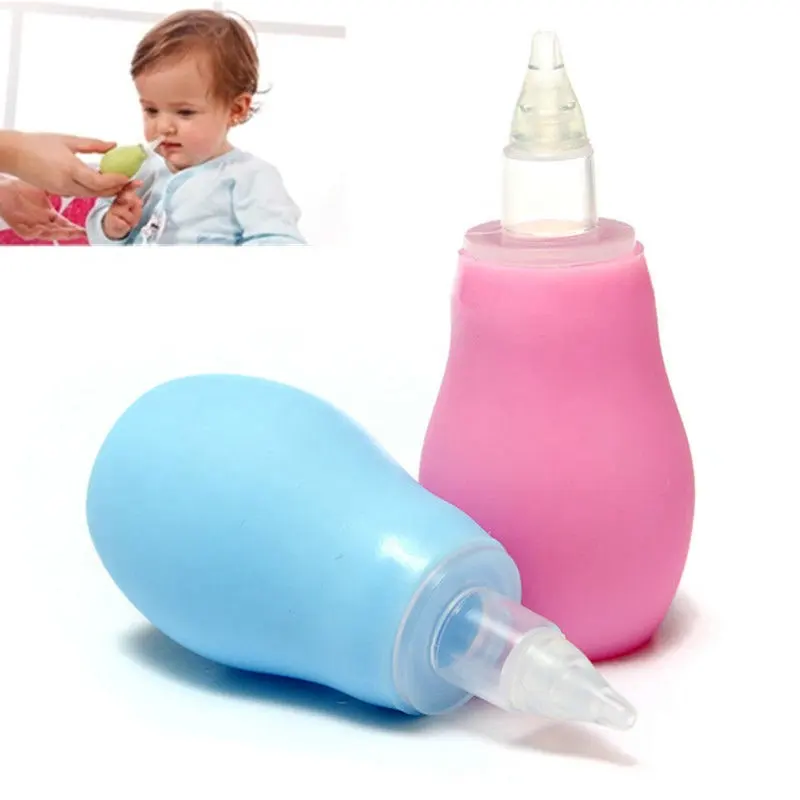 New Born Silicone Baby Safety Nose Cleaner Vacuum Suction Children Nasal Aspirator Diagnostic-tool Sucker