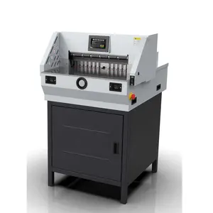QIKE E460T electric 460mm width paper Guillotine cutter cutting machine with 7" touch screen display