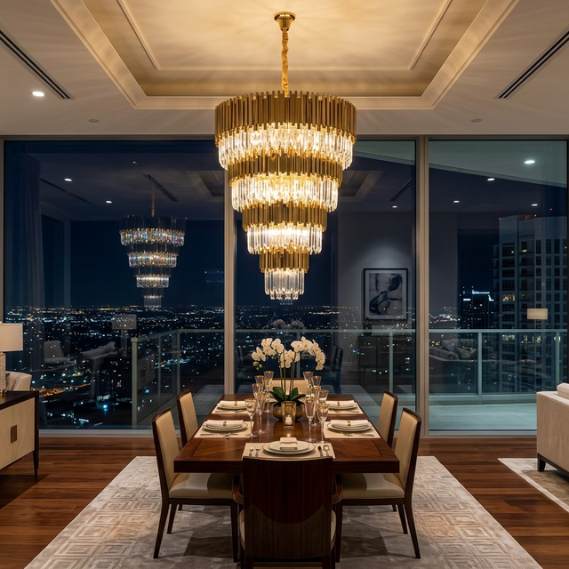Good Quality Hexagon Crystal Chandelier Geometric Honeycomb Design Modern Ceiling Light Different Option